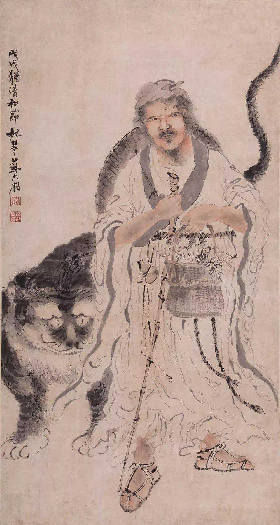 清·苏六朋画人物，笔笔传神！