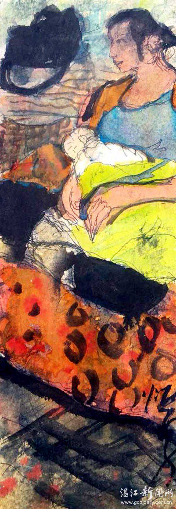 湛江籍画家谢炳勇独创“速写水彩”闯画坛