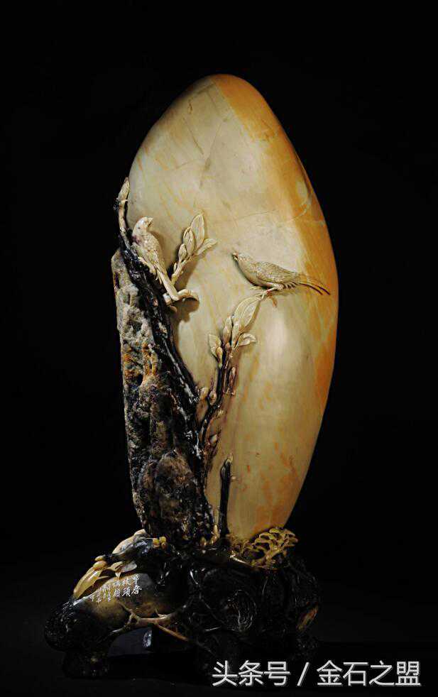 国石心赏｜瑶枝迎瑞日，喜鹊报新春