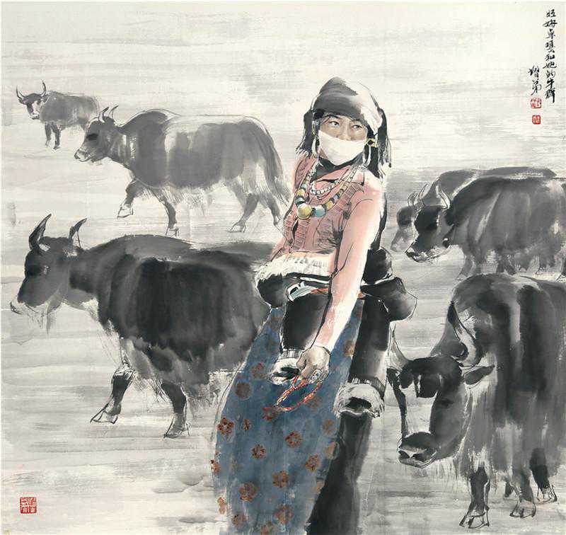 画家孙增弟：笔墨丹青寄情雪域 心怀万物熔铸古今