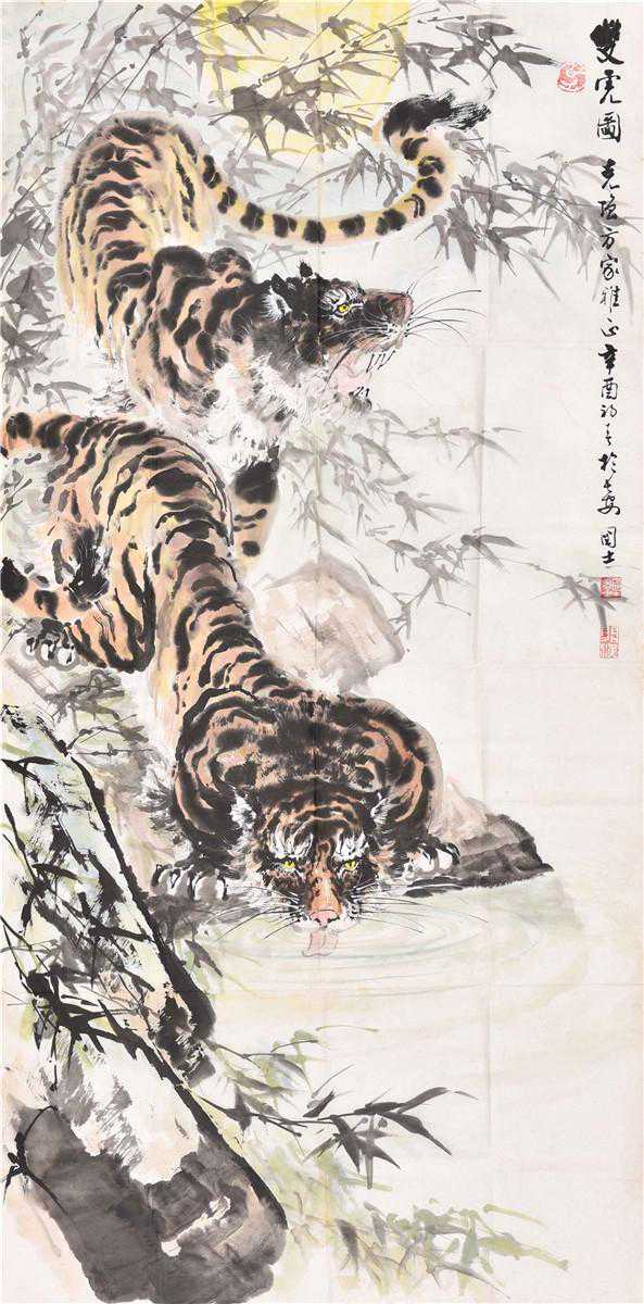 看看画家笔下的老虎，是不是生动到让你见画如见虎呢？