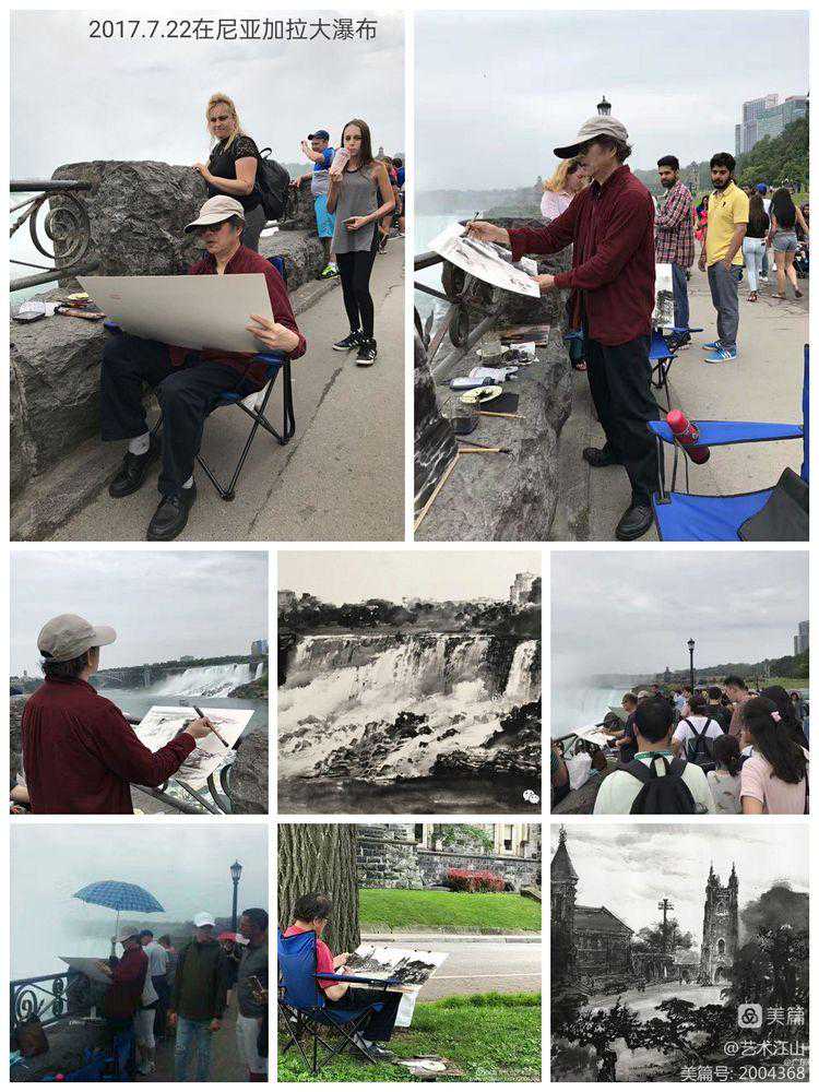 艺术无国界！胡江笔下的境外山水画既写生创作交流侧记