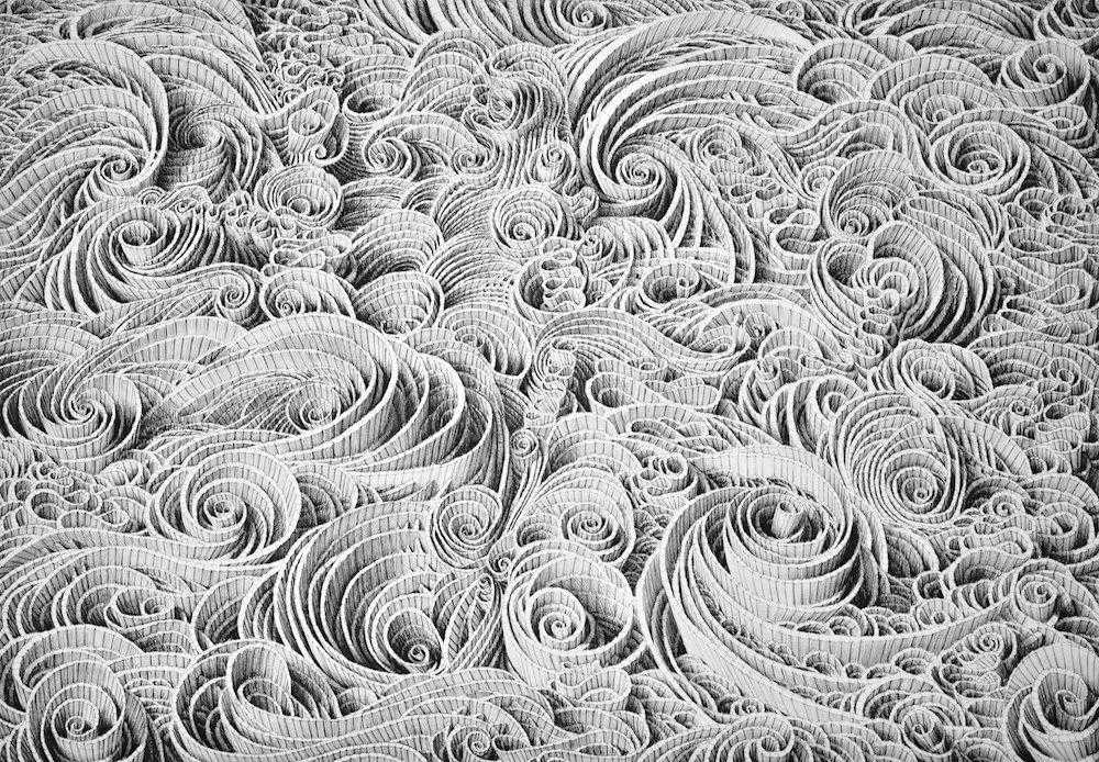 牛！他租一架飞机盘旋高空14天，只为画出巨幅画作，张张令人汗颜