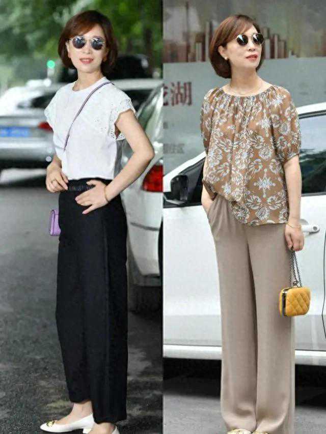 小白鞋不兴了，“阔腿裤+乐福鞋”才是回头率最高穿法，时髦显高