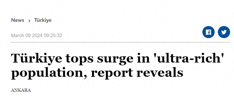 《全球财富报告》显示：超级富豪的投资聚集地竟是土耳其！
